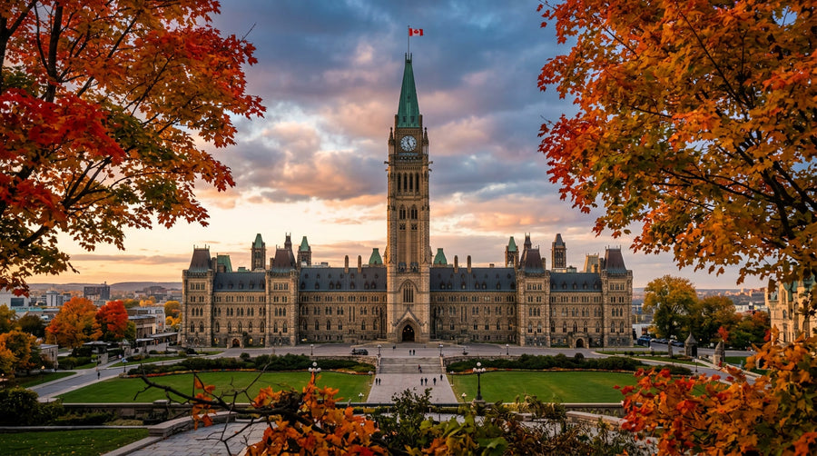 Canada flag in use