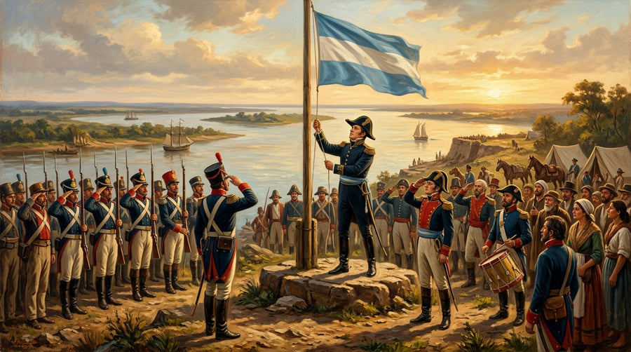 Argentina flag in use