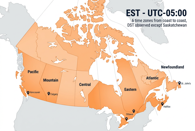 Canada on the world map