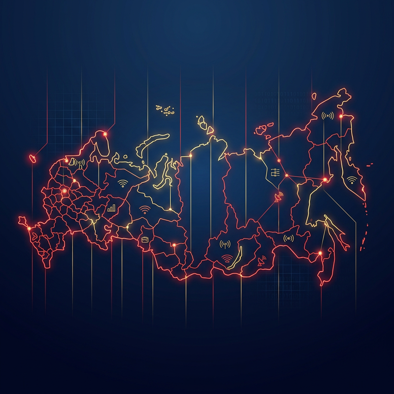 Russia on the world map