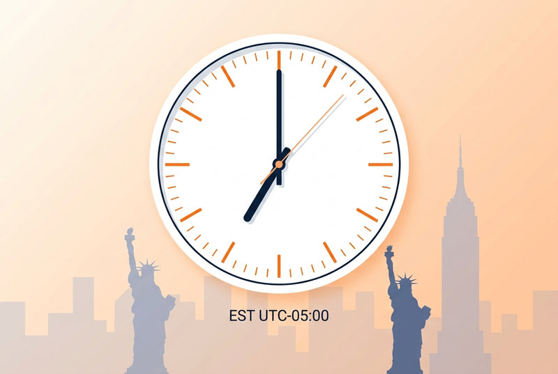 Clock showing local time in Washington, D.C.